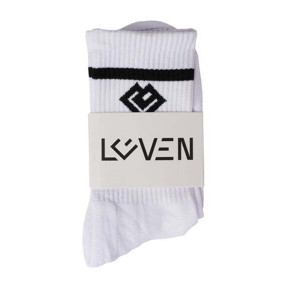 High unisex socks 36-43 Loven | White, 4 image