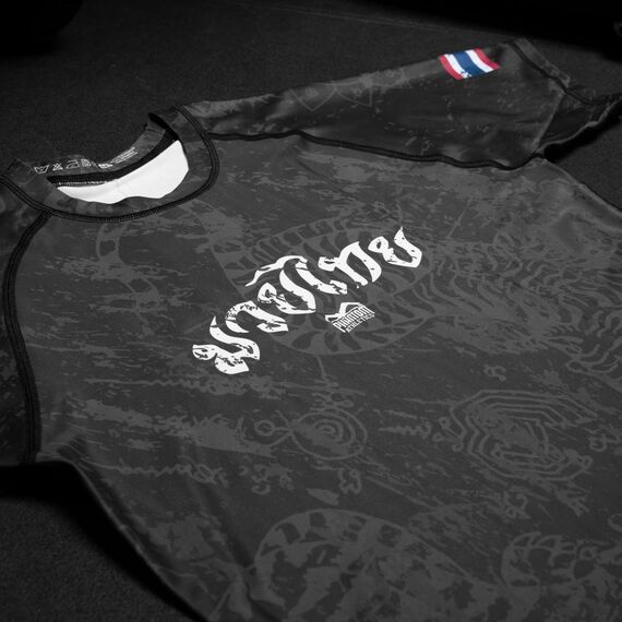 Rashguard Muay Thai, Size: S, Colour: Schwarz, 9 image