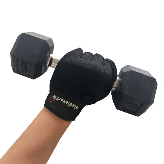 Bodybuilding gloves training fitness GladiatorFit | L, 4 image
