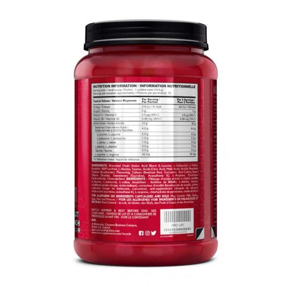 Amino-X effervescent amino acids 435g BSN | Fruit Punch, 3 image