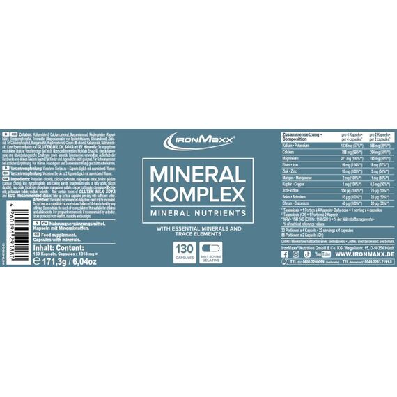 Mineral Complex 130caps IronMaxx, 2 image