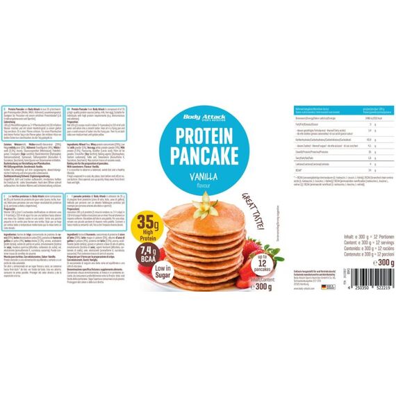 Protein Pancake Vanille 300g Body Attack, 2 image