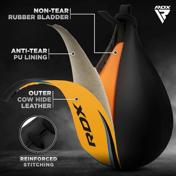 Speed Ball Leather Multi Yellow/Blue, Size: One Size, Colour: Yellow, 5 image