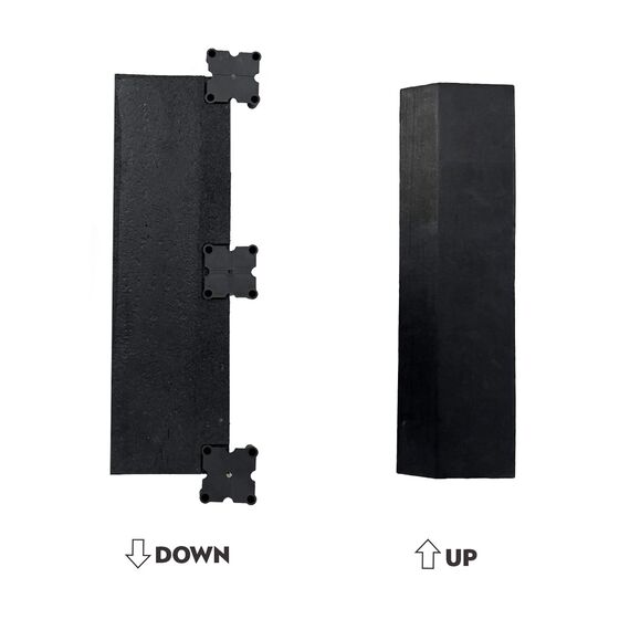 Edge railing for rubber flooring 100x100x2cm GladiatorFit