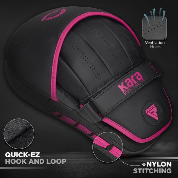 Pattes d’ours RDX F6 KARA – Résistance & Précision en Boxe, Size: One Size, Colour: Schwarz, 6 image