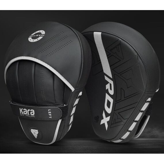 Pattes d’ours RDX F6 KARA – Résistance & Précision en Boxe, Size: One Size, Colour: Schwarz, 2 image