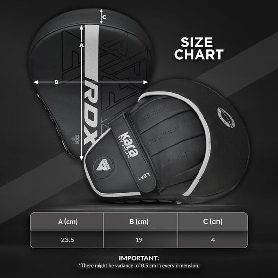Pattes d’ours RDX F6 KARA – Résistance & Précision en Boxe, Size: One Size, Colour: Schwarz, 8 image