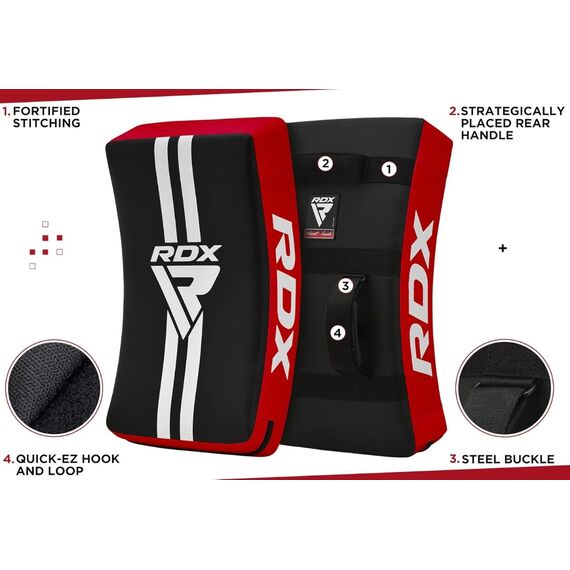 RDX T1 Kick Shield – Best Protection for Combat Training, Size: One Size, Colour: Rot, 5 image