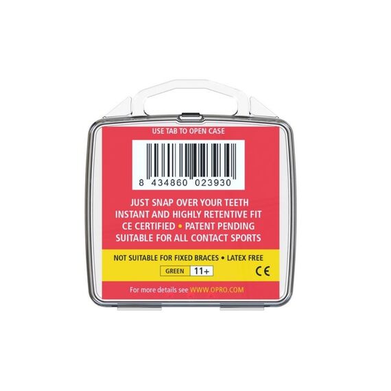 Mundschutz OPRO Snap-Fit Erwachsene, Bekleidungsgrösse: One Size, Farbe: Grün, 3 image