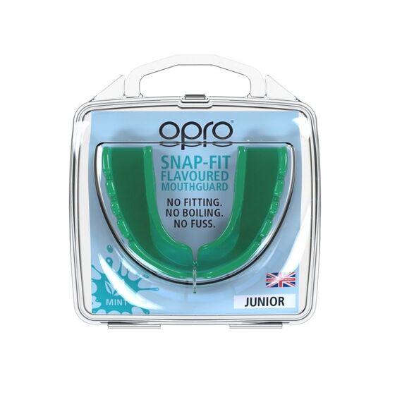 OPRO Snap-Fit Junior - Mint Green Flavoured, Size: One Size, Colour: Bleu Neon, 3 image