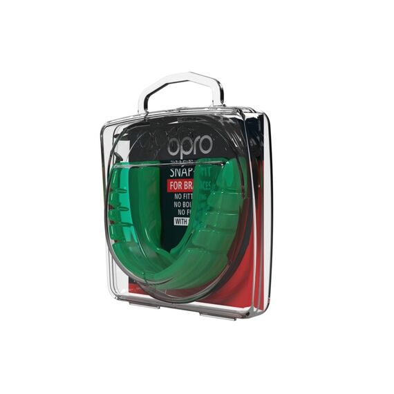 Mundschutz OPRO Snap-Fit Zahnspange, Farbe: Grün, 2 image