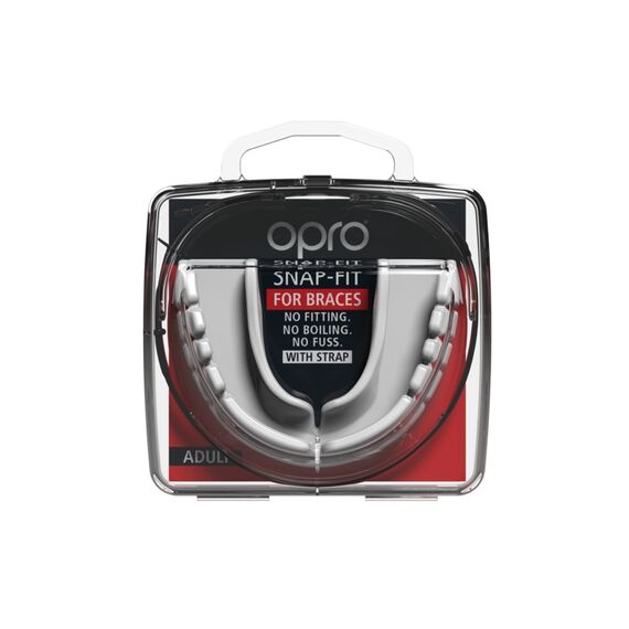 Protège-dents OPRO Snap-Fit Bagues Dentaires, Couleur: Blanc, 2 image