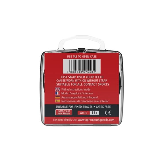 Protège-dents OPRO Snap-Fit Bagues Dentaires, Couleur: Blanc, 5 image