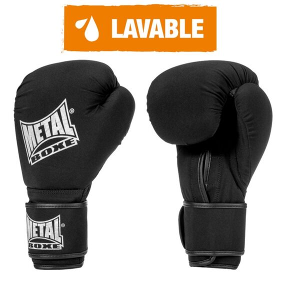 Gant Boxe Noir Lavable 08 Oz, Colore: Nero, OZ: 8oz
