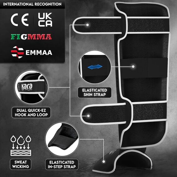 Shin Instep F6 Matte White-L, Size: L, Colour: Schwarz, 7 image