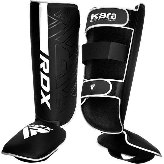 Shin Instep F6 Matte White-L, Size: L, Colour: Schwarz