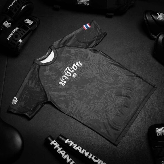 Rashguard Muay Thai, Bekleidungsgrösse: XL, Farbe: Schwarz, 4 image