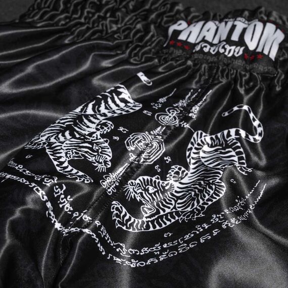 Muay Thai Shorts Sak Yant, Size: S, Colour: Schwarz, 5 image