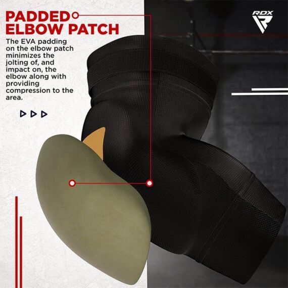 Hosiery Elbow Foam Black/Golden-L, Size: L, Colour: Schwarz, Size: L, 2 image