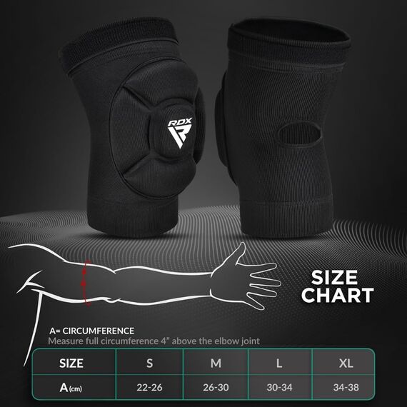 Hosiery Elbow Foam Black/White-Xl, Size: XL, Colour: Schwarz, 7 image