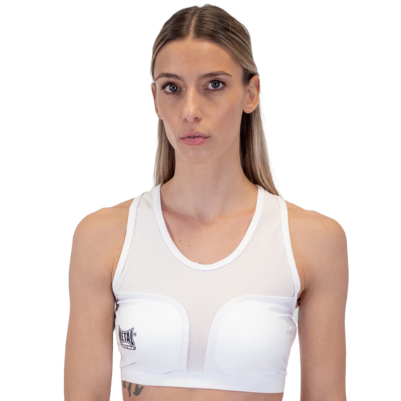 Sports Bra with Removable Cups, Size: XL, Colour: Weiss, 4 image