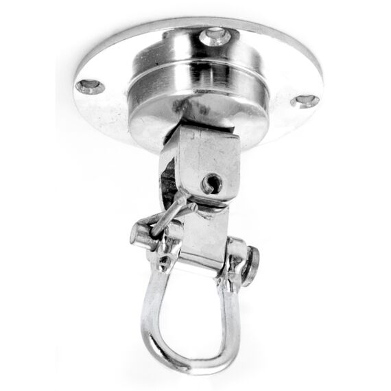 Steel Screw Swivel, Size: One Size, Colour: Silber