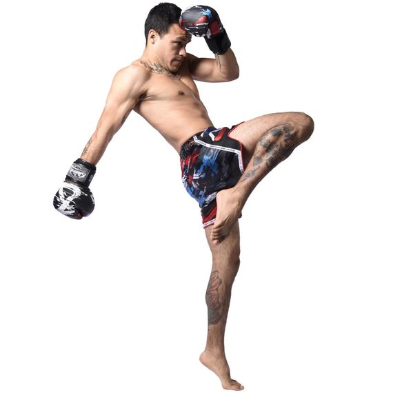 8 WEAPONS Muay Thai Shorts - Cut like a blade black 2.0 XL, Size: XL, Colour: Schwarz, 7 image