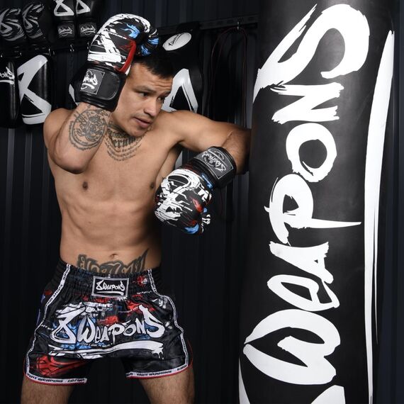 8 WEAPONS Muay Thai Shorts - Cut like a blade black 2.0 XXL, Size: 2XL, Colour: Schwarz, 5 image