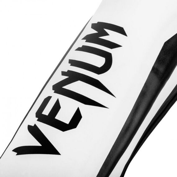 Venum Elite Standup Shinguards  - White/Black, Taglia: M, Colore: Bianco , Size: M, 2 image