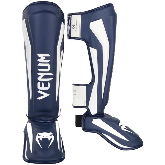 Protège-tibias Venum Elite, Couleur: Bleu, Taille ne pas utiliser: XL