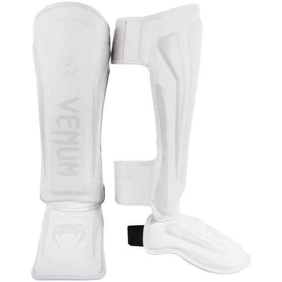 Venum Elite Standup Shinguards  - White/White, Colour: Weiss, Size: L