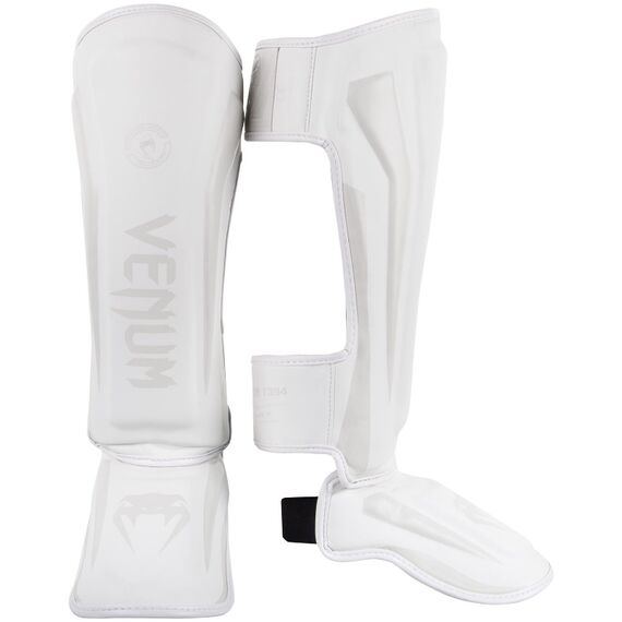 Protège-tibias Venum Elite, Couleur: Blanc, Taille ne pas utiliser: XL