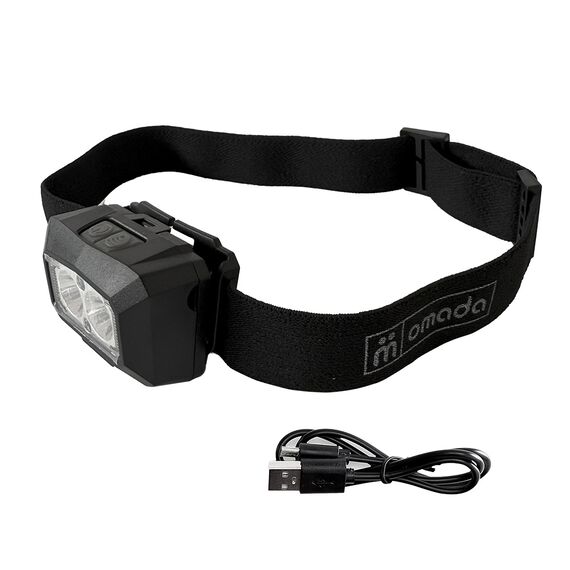 Lampe frontale rechargeable à capteur de mouvement 2 LED, 7 image