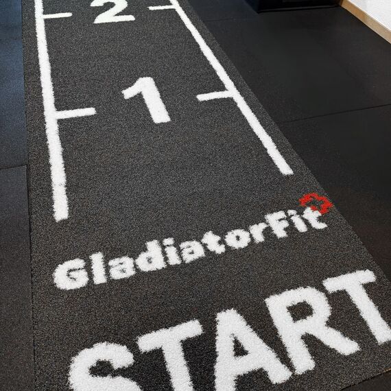 Graduated artificial turf "Sled Track GladiatorFit | Blau 1000x200 CM, 2 image