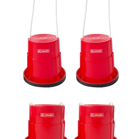 Sabots / Stelzen rutschfeste Becher Kinder (Satz von 2) | Rot, 7 image