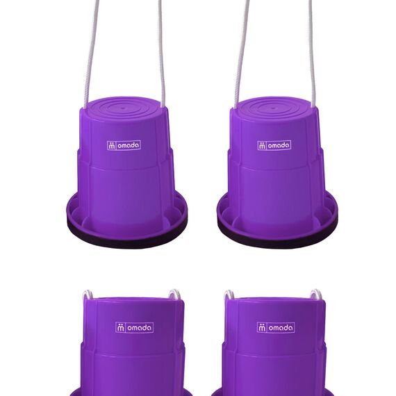 Sabots / échasses gobelets antidérapants enfants (lot de 2) | Violet, 6 image