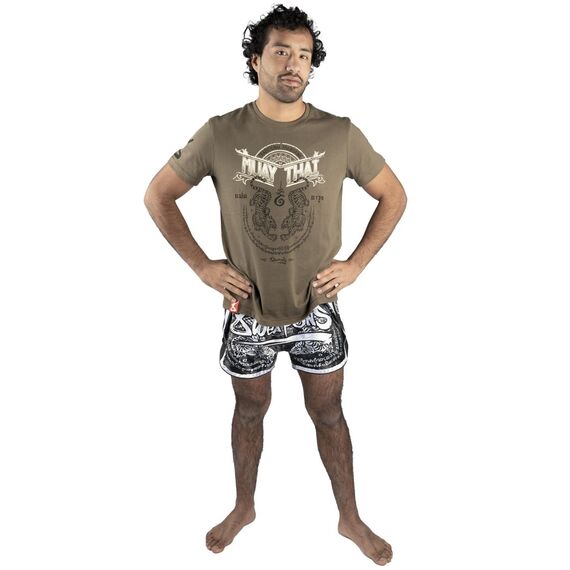 T-Shirt Sak Yant Tigers, Bekleidungsgrösse: S, Farbe: Khaki, 7 image
