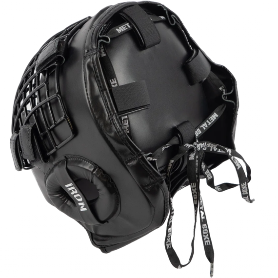 Full-Face Helmet with Removable Metal Grid, Size: XL, Colour: Schwarz, Size: XL, 4 image