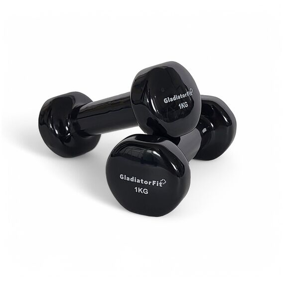 Vinyl-Fitnesshanteln GladiatorFit (2er-Set) | 2 x 1 KG
