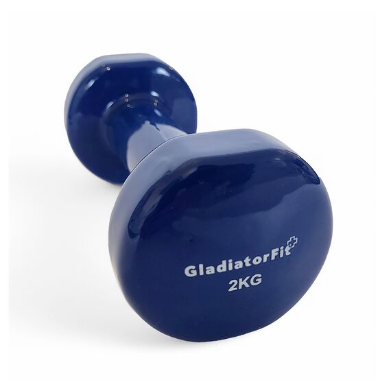 Haltères fitness en vinyle GladiatorFit (lot de 2) | 2 x 2 KG, 2 image