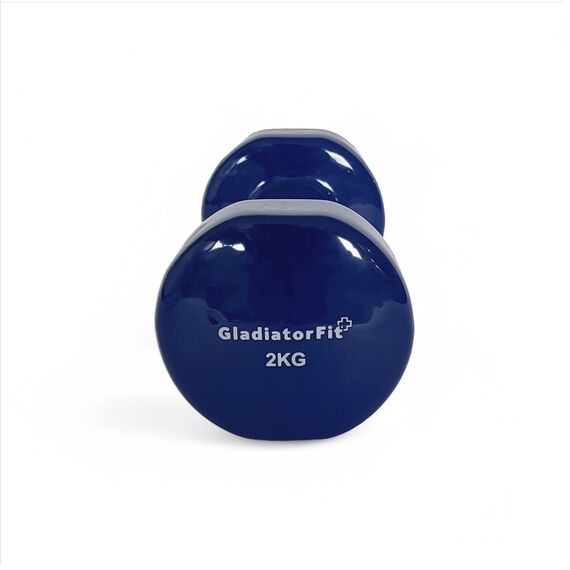 Haltères fitness en vinyle GladiatorFit (lot de 2) | 2 x 2 KG, 3 image