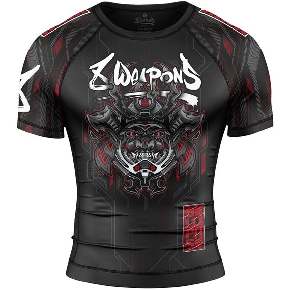 Kompressions-T-Shirt kurzarm - Samurai 2.0, Bekleidungsgrösse: 2XL, Farbe: Schwarz