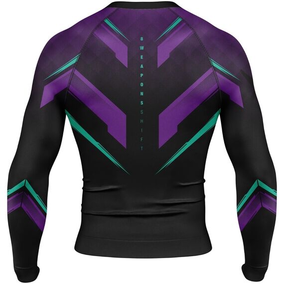 8 WEAPONS Rashguard, L/S, Shift, cyber, L, Size: L, Colour: Schwarz, 2 image