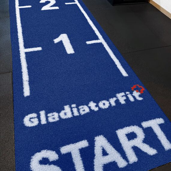 Graduated artificial turf "Sled Track GladiatorFit | Blau 1000x200 CM, 8 image