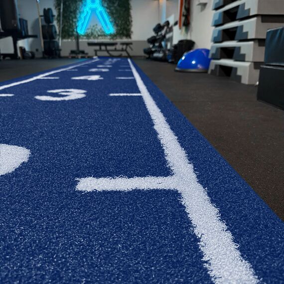 Graduated artificial turf "Sled Track GladiatorFit | Blau 1000x200 CM, 6 image