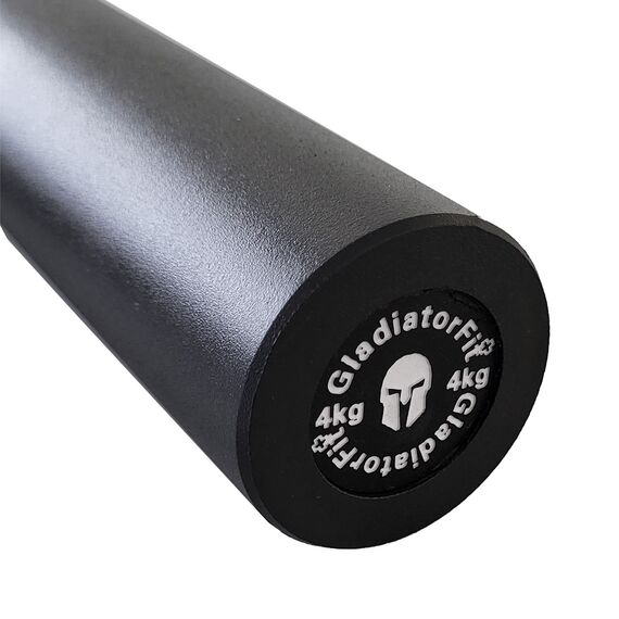 Clubbell Bodybuilding-Keule aus Metall | 4 KG, Farbe: Schwarz, Zusatzgewicht: 4 kg, 8 image
