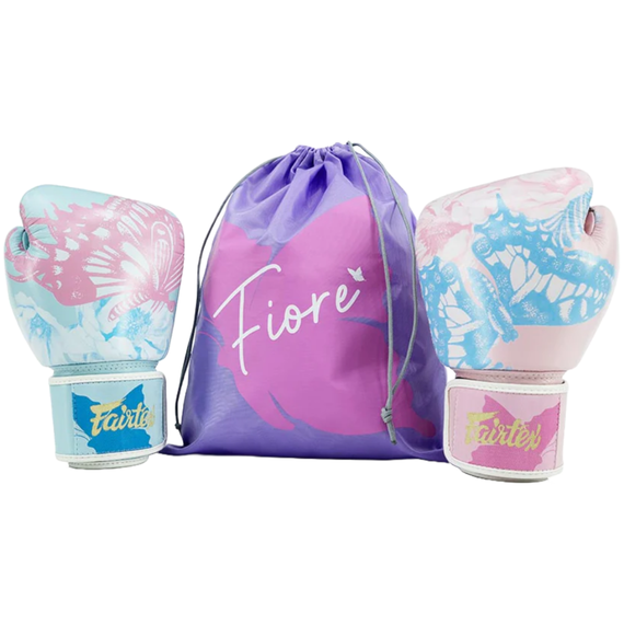 Fairtex FIORE – Muay Thai Handschuhe aus Echtleder, Farbe: Rosa, OZ: 10oz, 2 image
