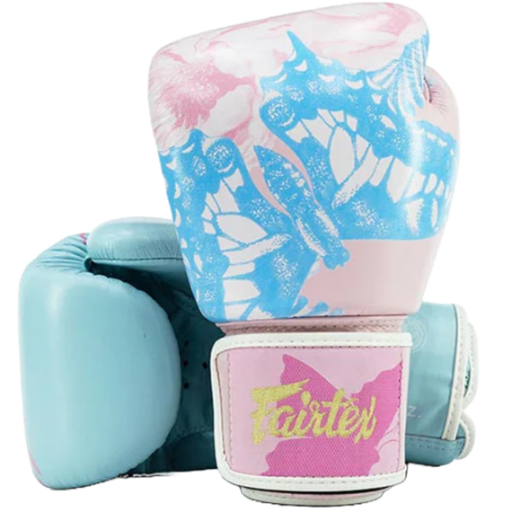 Fairtex FIORE – Muay Thai Handschuhe aus Echtleder, Farbe: Rosa, OZ: 12oz, 2 image