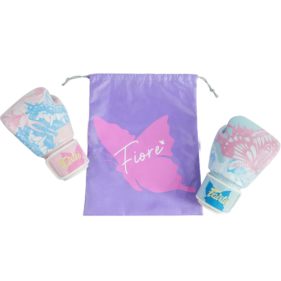 Fairtex FIORE – Muay Thai Handschuhe aus Echtleder, Farbe: Rosa, OZ: 12oz, 7 image