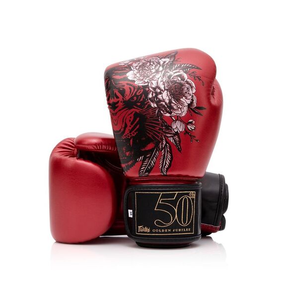 Boxing gloves Fairtex Golden Jubilee, Colour: Rot, OZ: 10oz